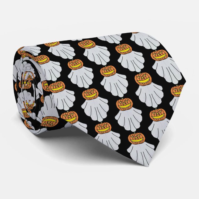 Corbata (negra) - Fantasma de calabaza (Enrollado)