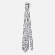 Corbata negra y blanca