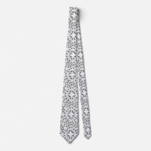 Corbata negra y blanca