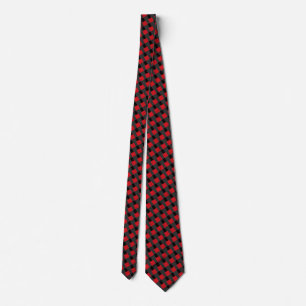 Corbata negra y roja