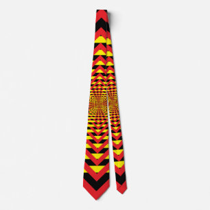 Corbata Negro amarillo rojo