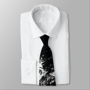 Corbata Negro blanco salpicado