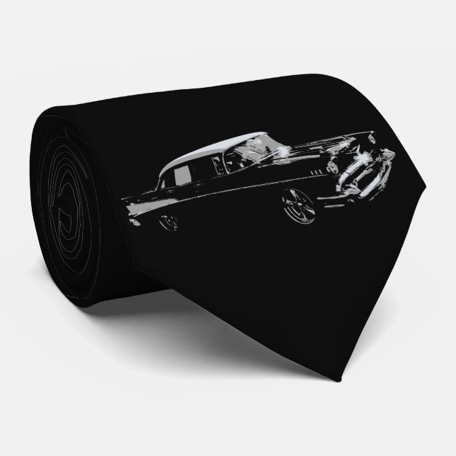 Corbata Negro clásico (Enrollado)