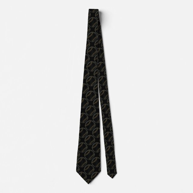 Corbata negro de béisbol (Anverso)