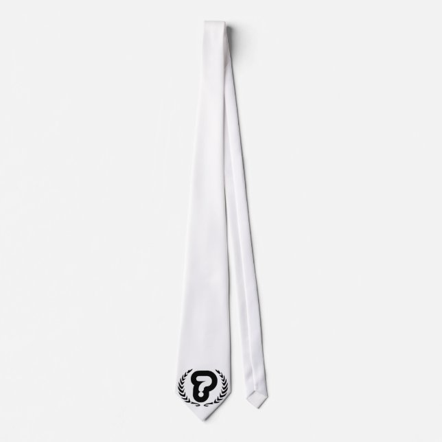 Corbata Negro de Kurious/lazo blanco (Anverso)