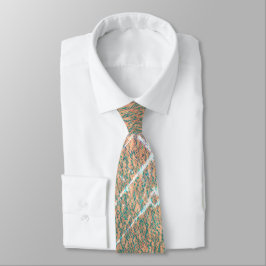 CORBATA NEGRO MODERNO, BLANCO, MARRÓN Y VERDE, BASURA DE N