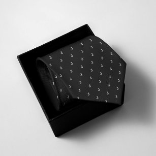 Corbata Negro monogramado