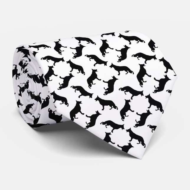 Corbata Negro pastor alemán (Enrollado)