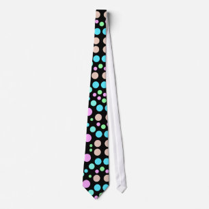 CORBATA NEGRO POLKA DOBLE NEGRO