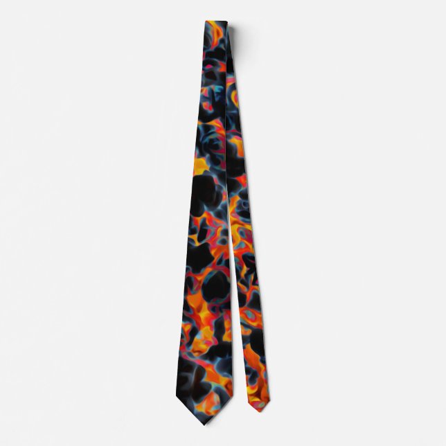 Corbata Negro Rojo Amarillo (Anverso)