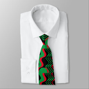 CORBATA NEGRO ROJO Y VERDE