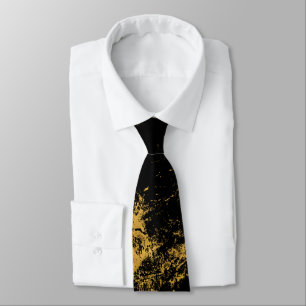 Corbata Negro salpicado oro