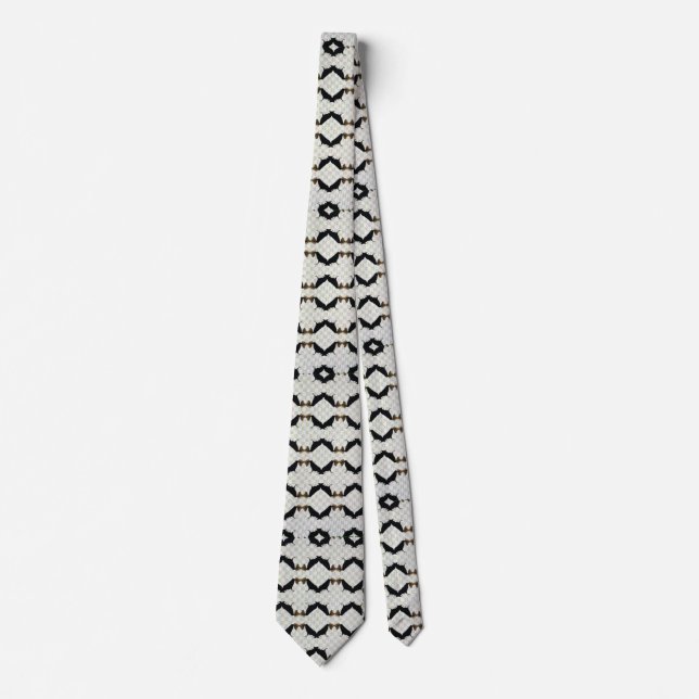 Corbata Negro y Blanco,  (Anverso)