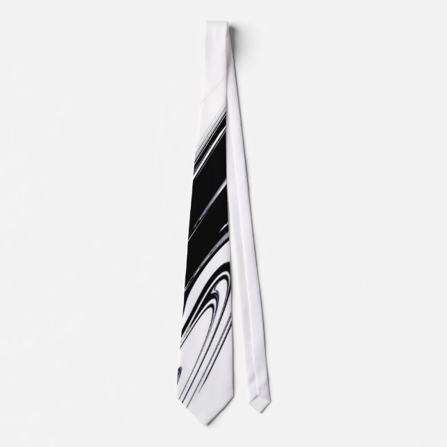 Corbata Negro y blanco moderno (Anverso)