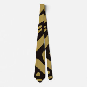 Corbata Negro y oro