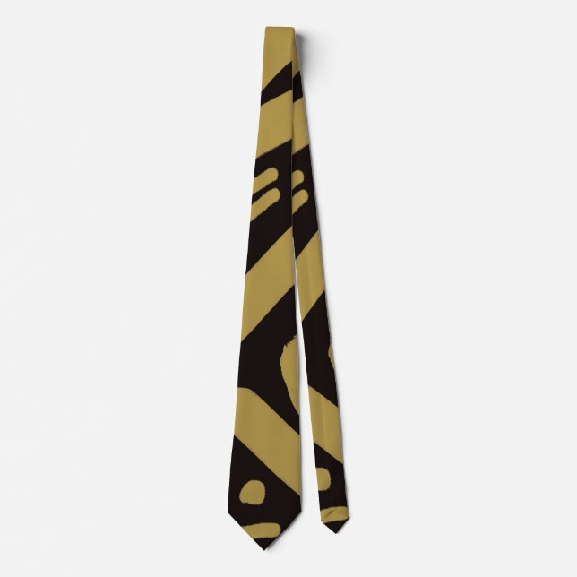 Corbata Negro y oro (Anverso)