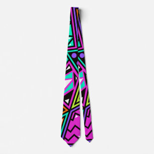 Corbata neon abstract tie