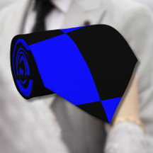 Neon Blue y Black Checkered Checkerboard Vintage