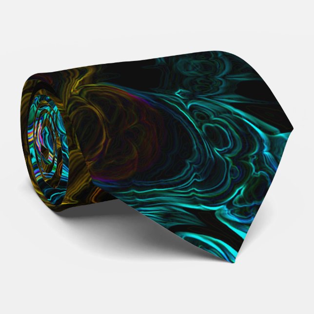 Corbata Neon Fractal 1 (Enrollado)