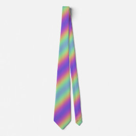 Corbata Neon Glow Rainbow Stripe Necpe Tira