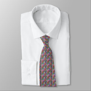 Corbata Neon Matrix