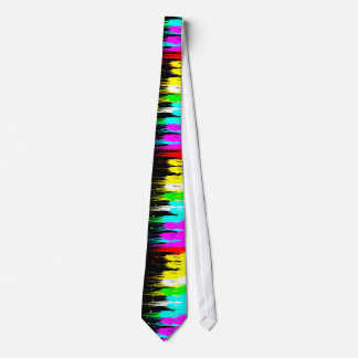 Corbata Neon Paint Splatter