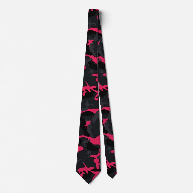 Corbata Neon Pink Highlights Camo (Anverso)