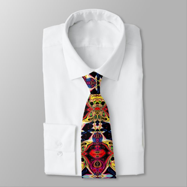 Corbata Neon Psychedelic Neck Tie (Atado)