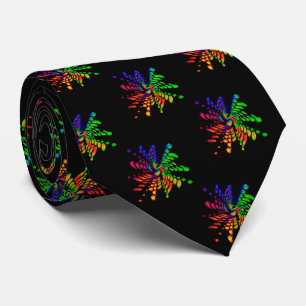 Corbata Neon Rainbow Art