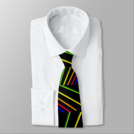 CORBATA NEON RAINBOW STRIPES