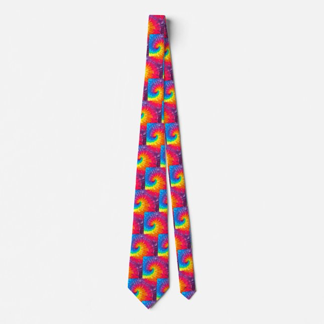 Corbata Neon Tie-dye Pattern (Anverso)
