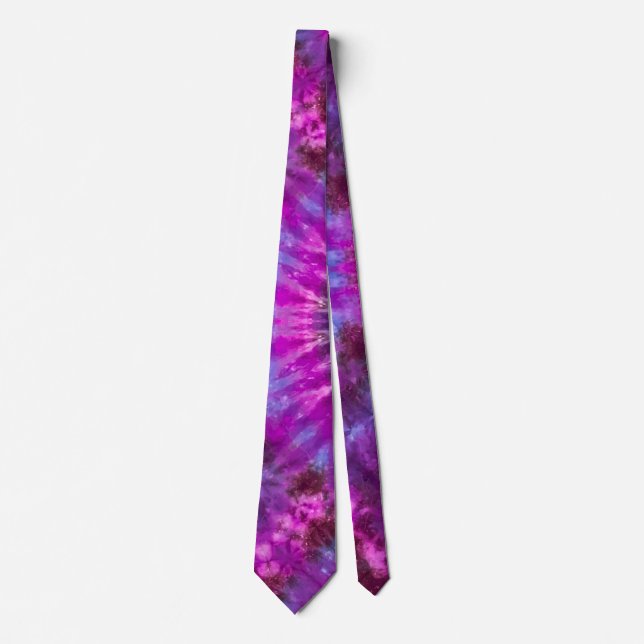 Corbata Neon Tie Dye - Tejido de cuello para hombres (Anverso)