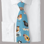 Corbata Nerd de pájaro, guardián de pájaros, picor, birder<br><div class="desc">Para todos los observadores de aves que hay,  ¿puedes nombrar a todos los pájaros de esta corbata?</div>