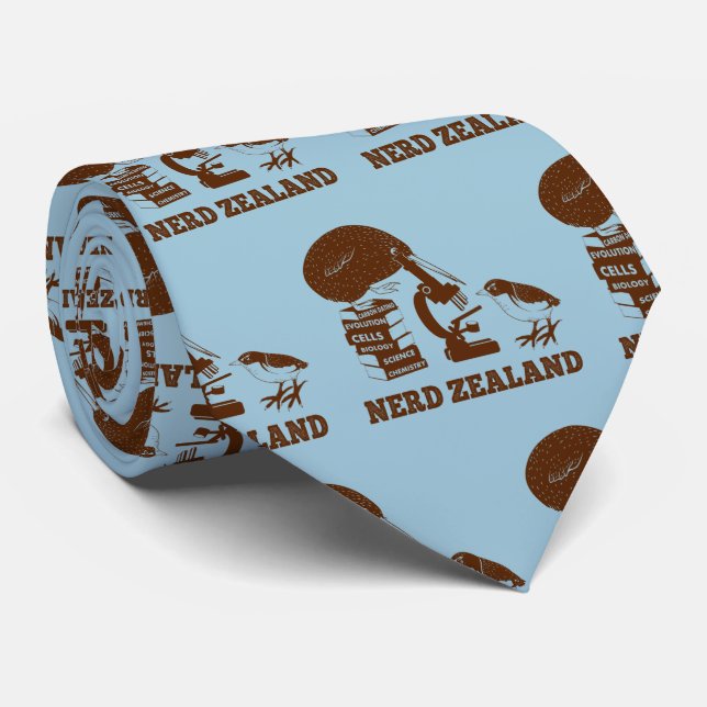 Corbata Nerd Zealand gracioso kiwi (Enrollado)