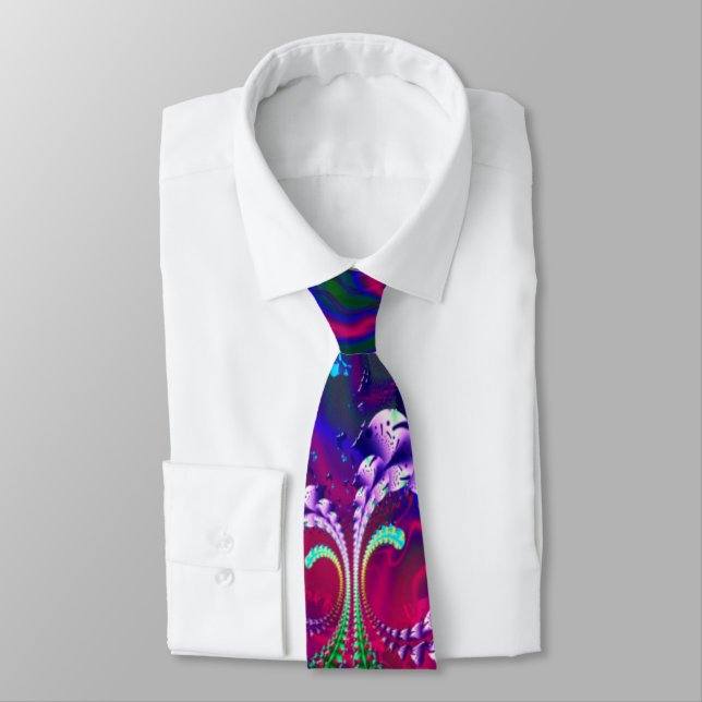 Corbata Nerdberries Fractal Psicodélico (Atado)