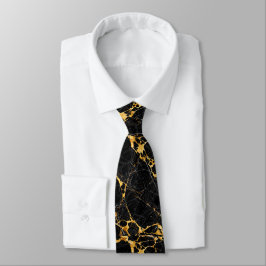 Corbata Nero Portoro Luxury Black Gold Marble Design