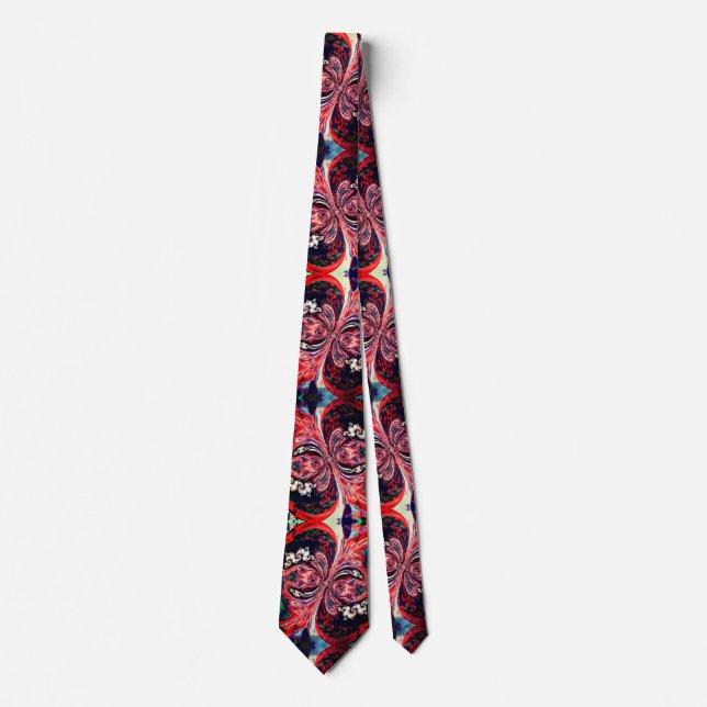 Corbata Neumático De Cuello De Bañera Rojo (Anverso)