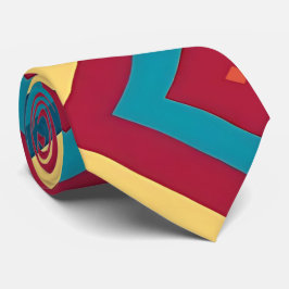 Corbata Neumático de cuello geométrico abstracto moderno
