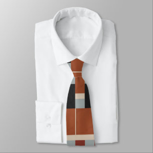 Corbata Neumático de cuello geométrico negrita