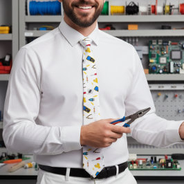 Corbata Neumático de patrón de papá de profesión eléctrica