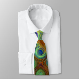 Corbata Neumático de patrón de pavo real
