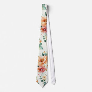 Corbata Neumático floral acuático
