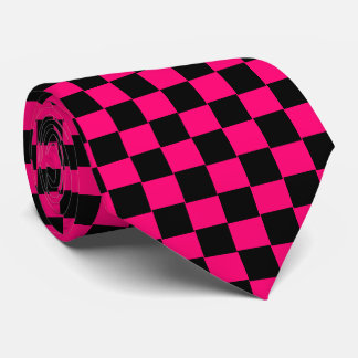 Corbata Neumático negro y rosado con control