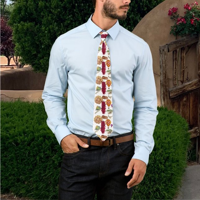 Corbata New Mexico Symbols Zia Hot Air Balloon roadrunner (Subido por el creador)