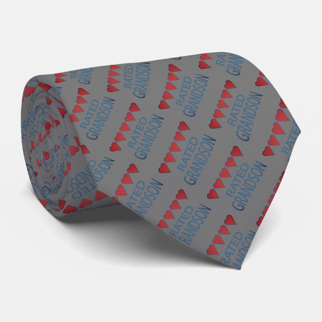 Corbata Nieto de cinco corazones (Enrollado)