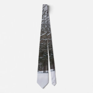 Corbata Nieve cubierta Road Painterly Neck Tie