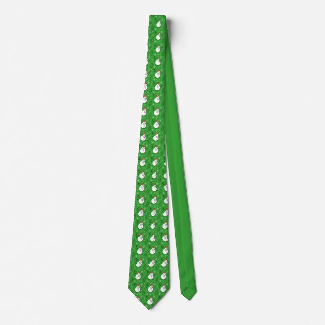 Corbata Nieve sonríe Navidades Necktie (Anverso)