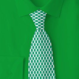 Corbata Nigeria Flag Brick Pattern