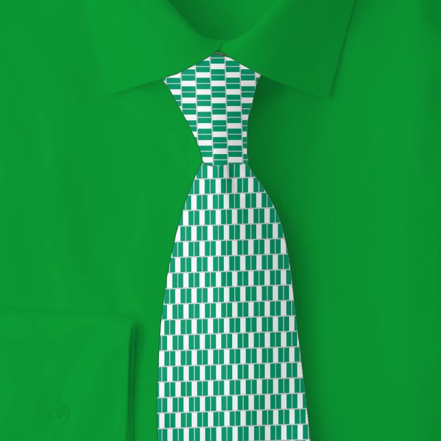 Corbata Nigeria Flag Brick Pattern (Subido por el creador)