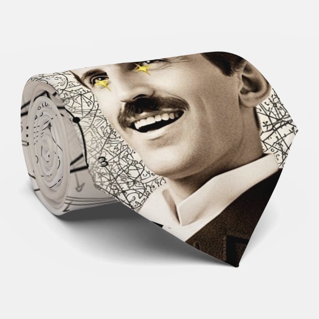 Corbata Nikola Tesla - 369 Clave para el Universo (Enrollado)